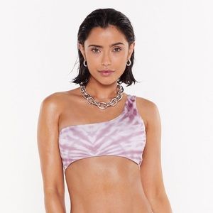 Nasty Gal tie dye swim top